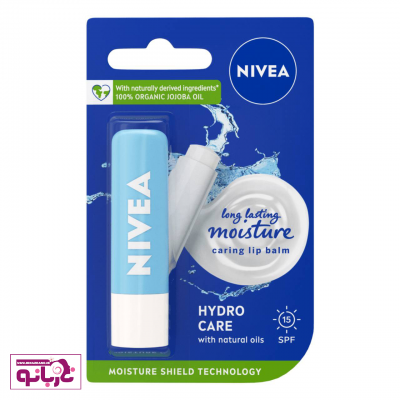 بالم لب نیوآ Hydro Care Nivea Hydro Care Lip Balm | بالم مرطوب کننده لب نیوا ابرسان و۲۴ساعت مرطوب کنندگی | Nivea 24h Melt-in NIVEA hydro care /with natural oils Nivea 24h Melt-in Lip Balm Nivea Hydro Care Lip Stick Balm