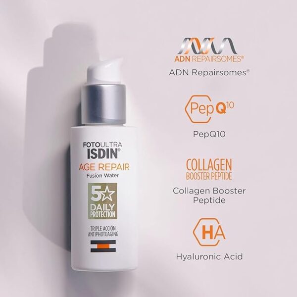 ضدآفتاب و ضدپیری ایزدین فیوژن واتر Age Repair SPF50 حجم 50 میل - Image 5