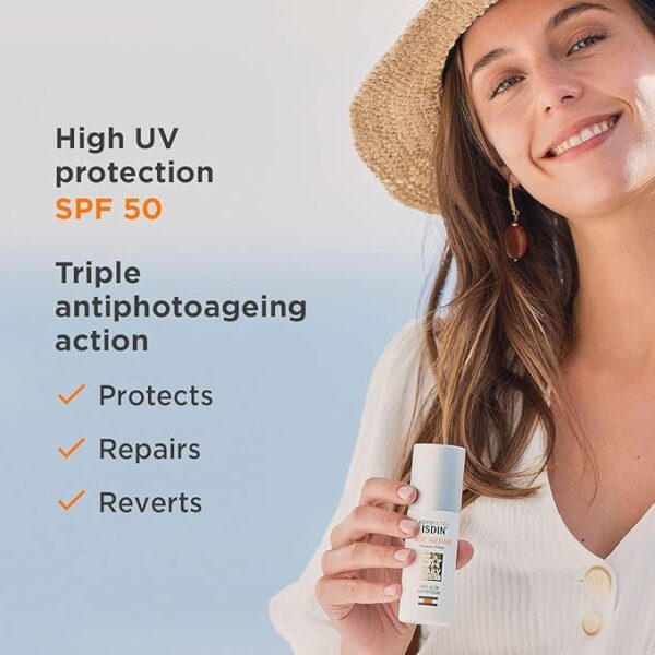 ضدآفتاب و ضدپیری ایزدین فیوژن واتر Age Repair SPF50 حجم 50 میل - Image 3