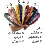 تل مو ۴تایی مینیسو مدل حصیری ضد لغزنده و تفکیک دهنده مو  - Image 3