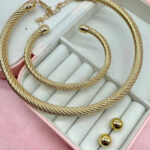 ست گردنبند و گوشواره و دستبند زنانه - Image 3