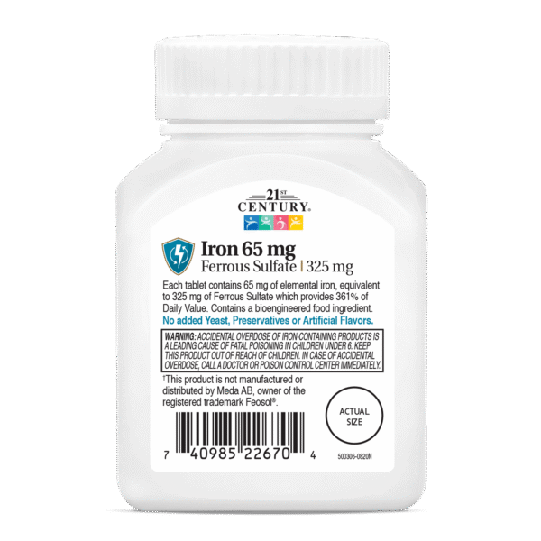 مکمل آهن 65mg سنتری | پیشگیری و درمان کم خونی - Image 2