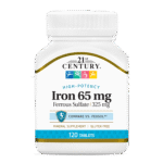 مکمل آهن 65mg برند سنتری | پیشگیری و درمان کم خونی