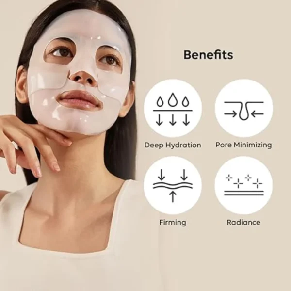 ماسک ورقه ای کلاژن ساز بایودنس | رفع چین و چروک و جوانساز پوست - Image 3