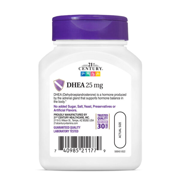 مکمل هورمون طبیعی DHEA سنتری | پیش‌ساز تستوسترون و استروژن - Image 2